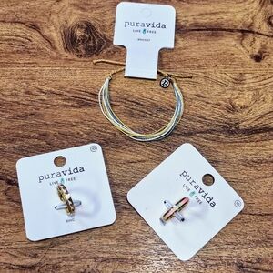 Pura Vida Bracelet and Ring Set